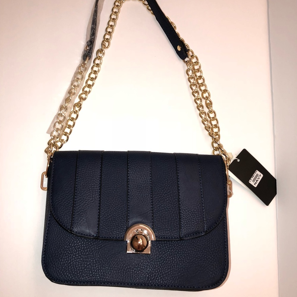 Navy purse